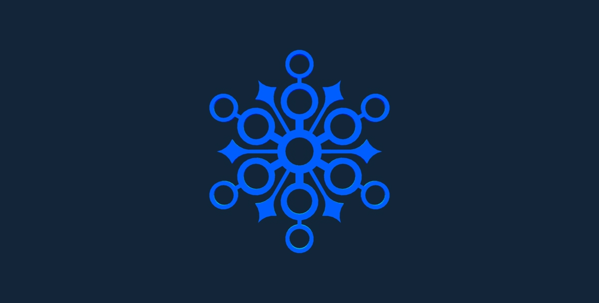 طرح دانه برف شماره ۲ مناسب برای استفاده در دستگاه های cnc چوب و cnc لیزر - snowflake design 2 stl file