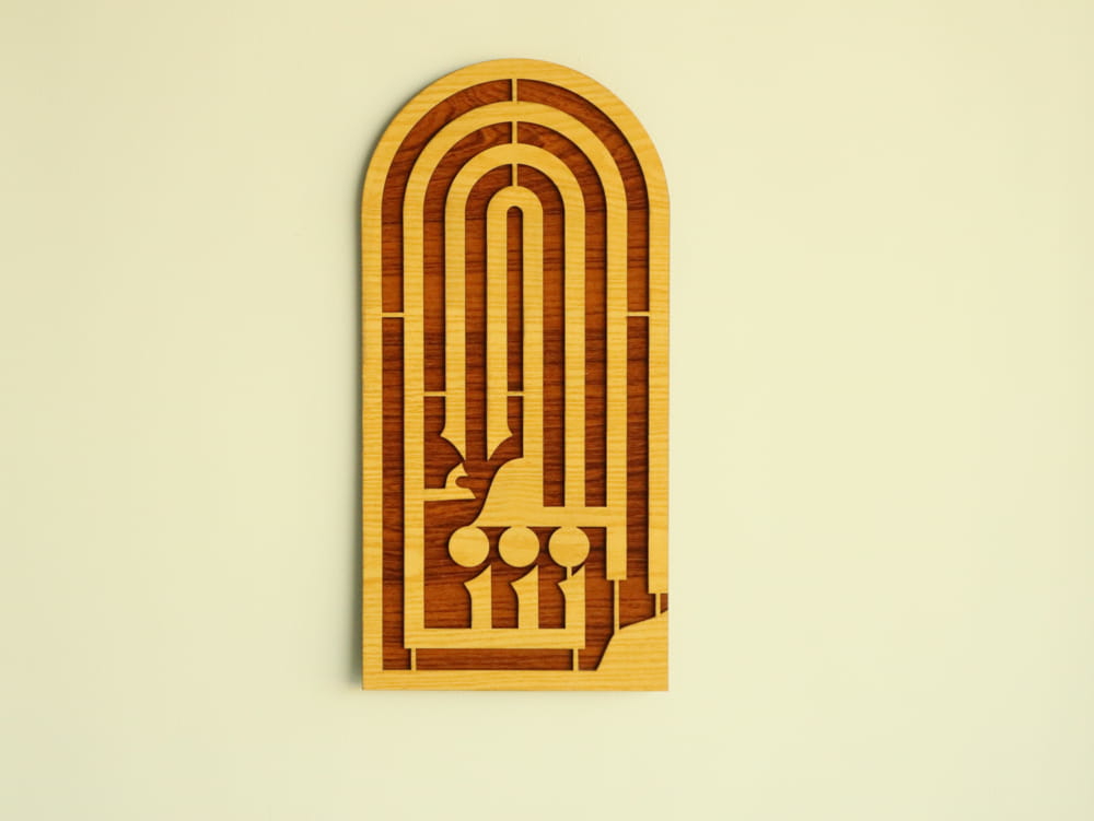 طرح قاب دیواری طرح اسلامی ماشاءالله مناسب برای استفاده در دستگاه های cnc چوب و cnc لیزر - laser cut mashallah frame islamic wall decor cdr file