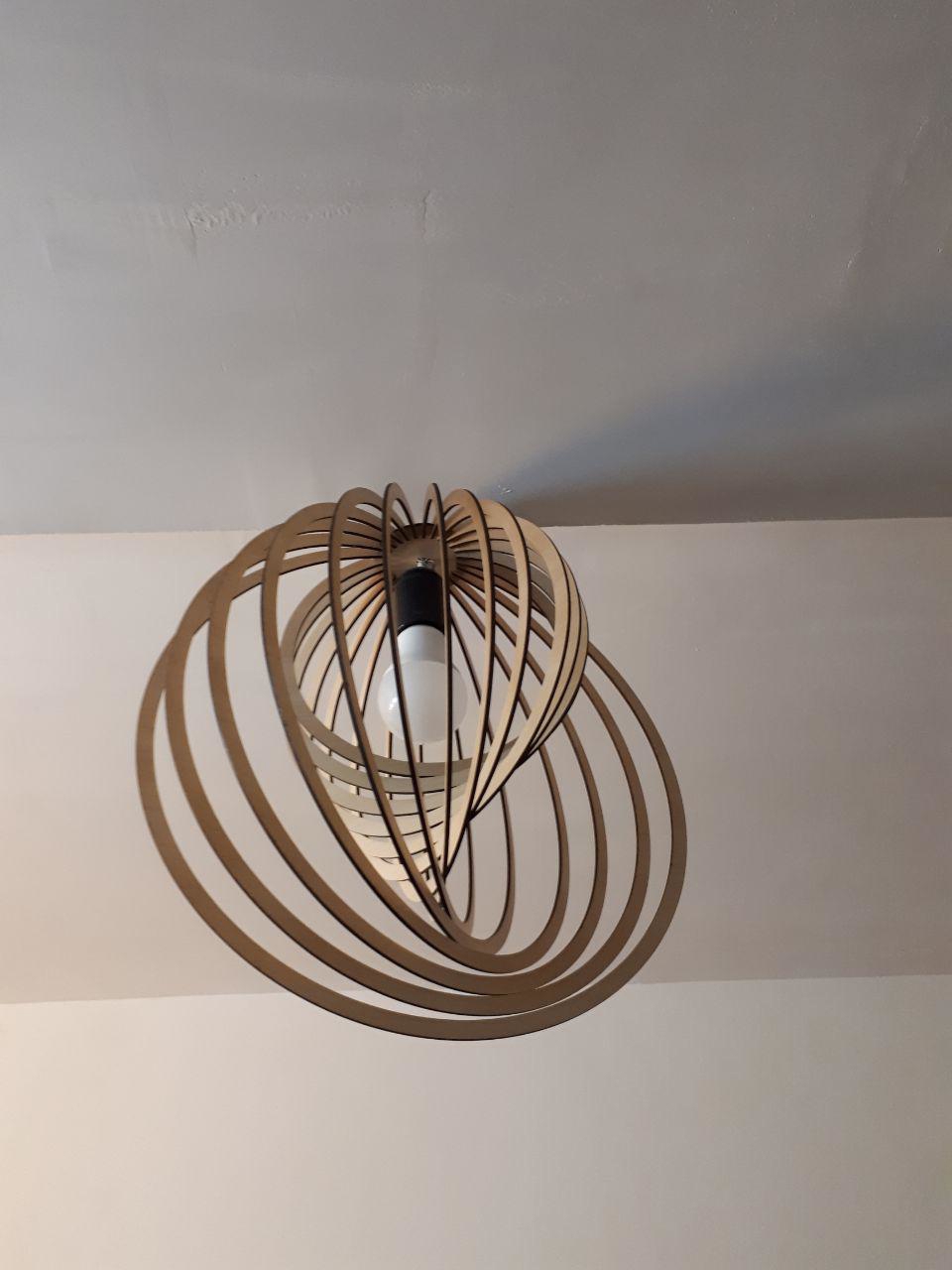 طرح لوستر گرد مناسب برای استفاده در دستگاه های cnc چوب و cnc لیزر - laser cut round chandelier cdr file