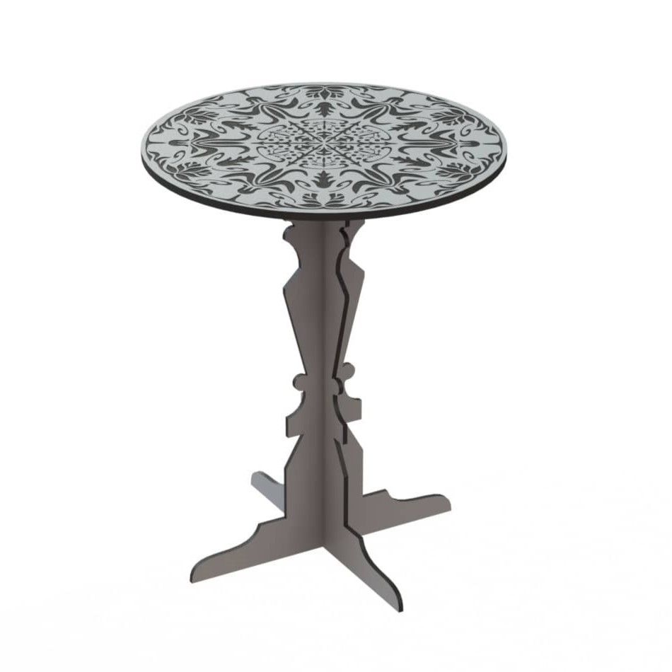 طرح میز عسلی چوبی مناسب برای استفاده در دستگاه های cnc چوب و cnc لیزر - laser cut wooden coffee table cdr file