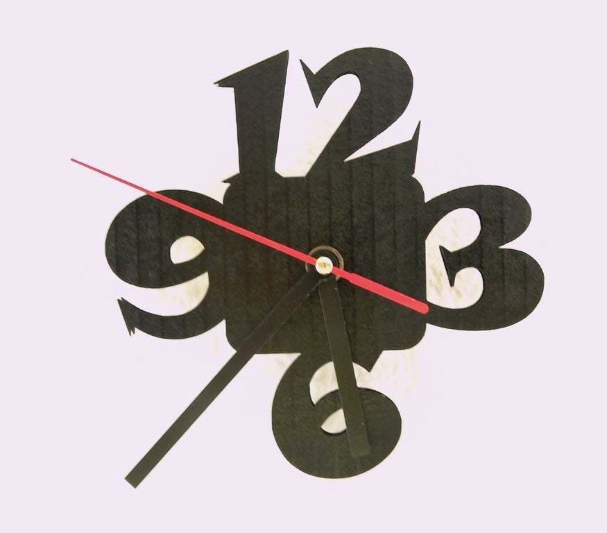 طرح ساعت مینیمال مناسب برای استفاده در دستگاه های cnc چوب و cnc لیزر - laser cut minimalist clock dxf file