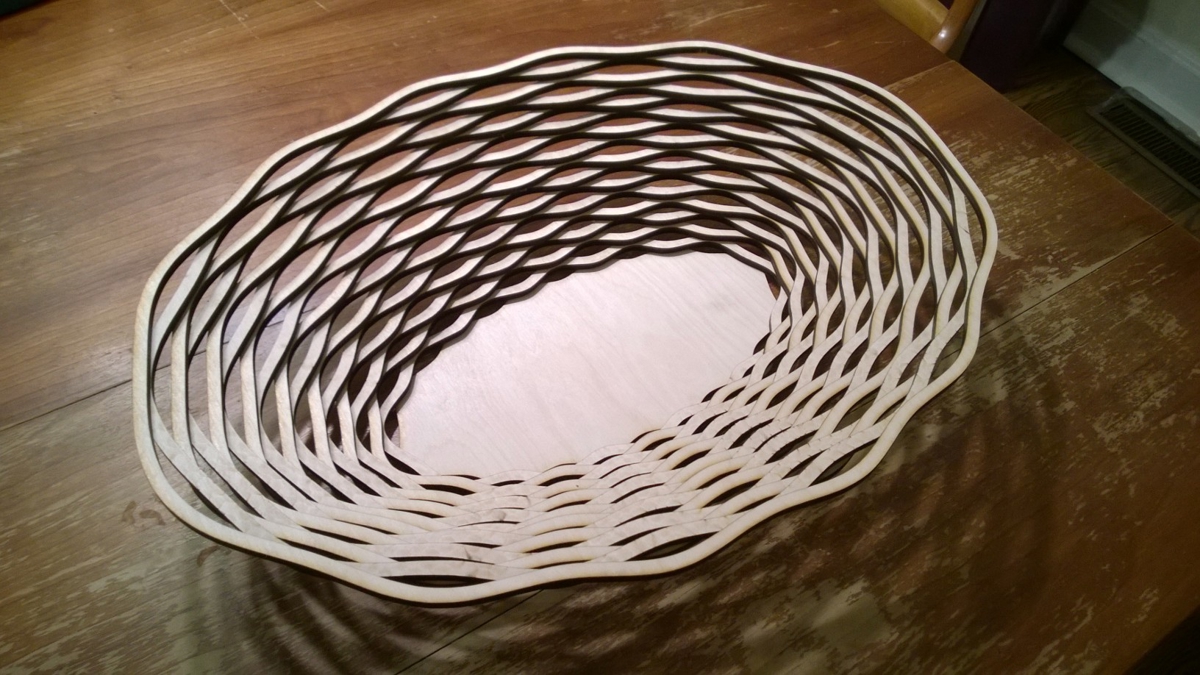 طرح قالب کاسه بیضی شکل مناسب برای استفاده در دستگاه های cnc چوب و cnc لیزر - laser cut oval bowl template svg file
