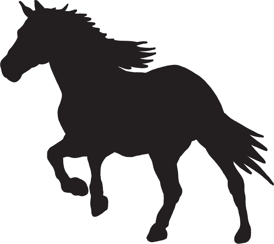 طرح اسب مناسب برای استفاده در دستگاه های cnc چوب و cnc لیزر - horse silhouette dxf file