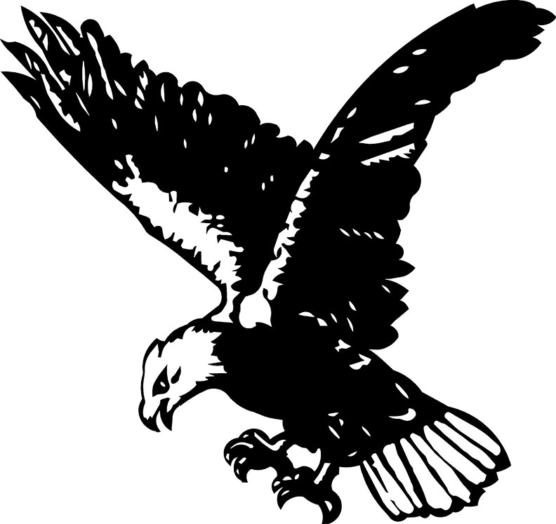 طرح عقاب مناسب برای استفاده در دستگاه های cnc چوب و cnc لیزر - eagle dxf file