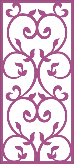 طرح پنل وکتور بدون درز شماره ۲۹۷ مناسب برای استفاده در دستگاه های cnc چوب و cnc لیزر - laser cut vector panel seamless 297 cdr file