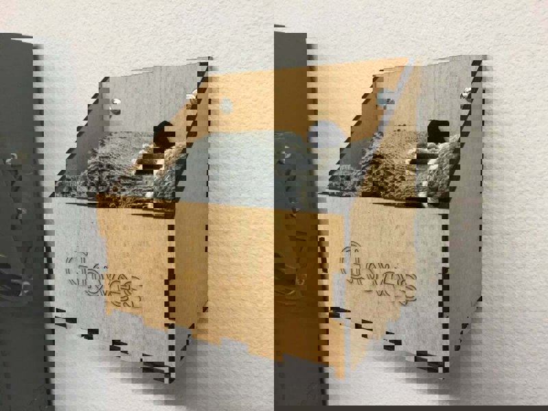 طرح قفسه دستکش مناسب برای استفاده در دستگاه های cnc چوب و cnc لیزر - laser cut glove shelf