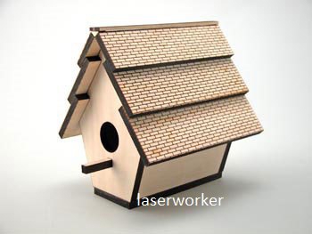 طرح خانه پرنده مناسب برای استفاده در دستگاه های cnc چوب و cnc لیزر - bird home cdr file