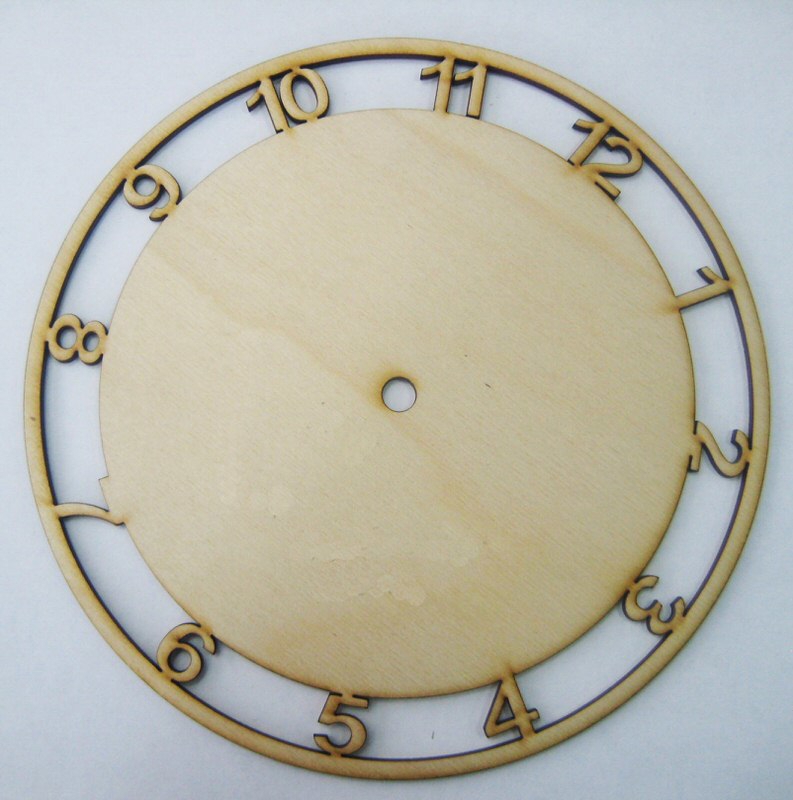 طرح صفحه ساعت با پایه 24 سانتی‌متر مناسب برای استفاده در دستگاه های cnc چوب و cnc لیزر - Design and vector for CNC machine