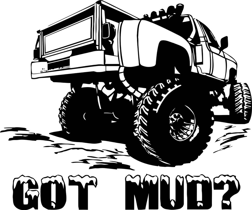 طرح استیکر گل و لای گرفتم مناسب برای استفاده در دستگاه های cnc چوب و cnc لیزر - got mud sticker cdr file