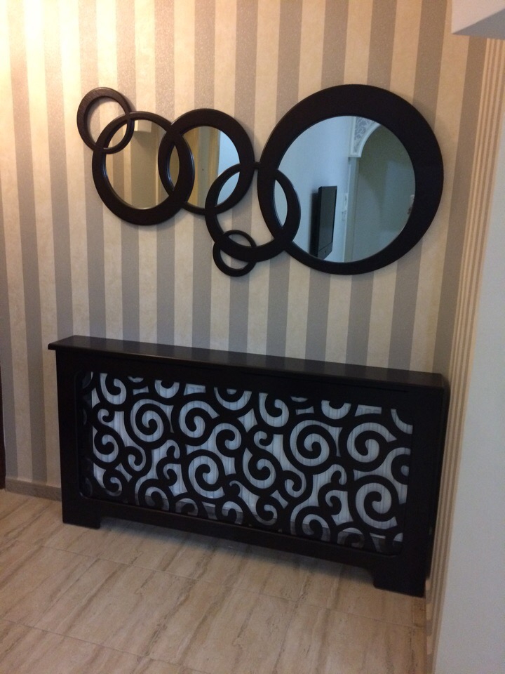 طرح قاب آینه دکوری دیواری گرد مناسب برای استفاده در دستگاه های cnc چوب و cnc لیزر - round wall decor mirror frame dxf file