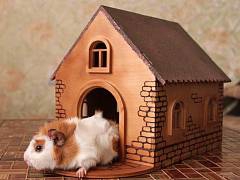 طرح خانه خرگوش مناسب برای استفاده در دستگاه های cnc چوب و cnc لیزر - rabbit house dxf file