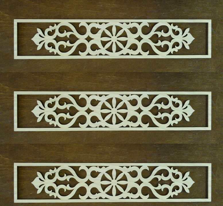 طرح حاشیه چوبی مناسب برای استفاده در دستگاه های cnc چوب و cnc لیزر - laser cut wooden decorative border cdr file