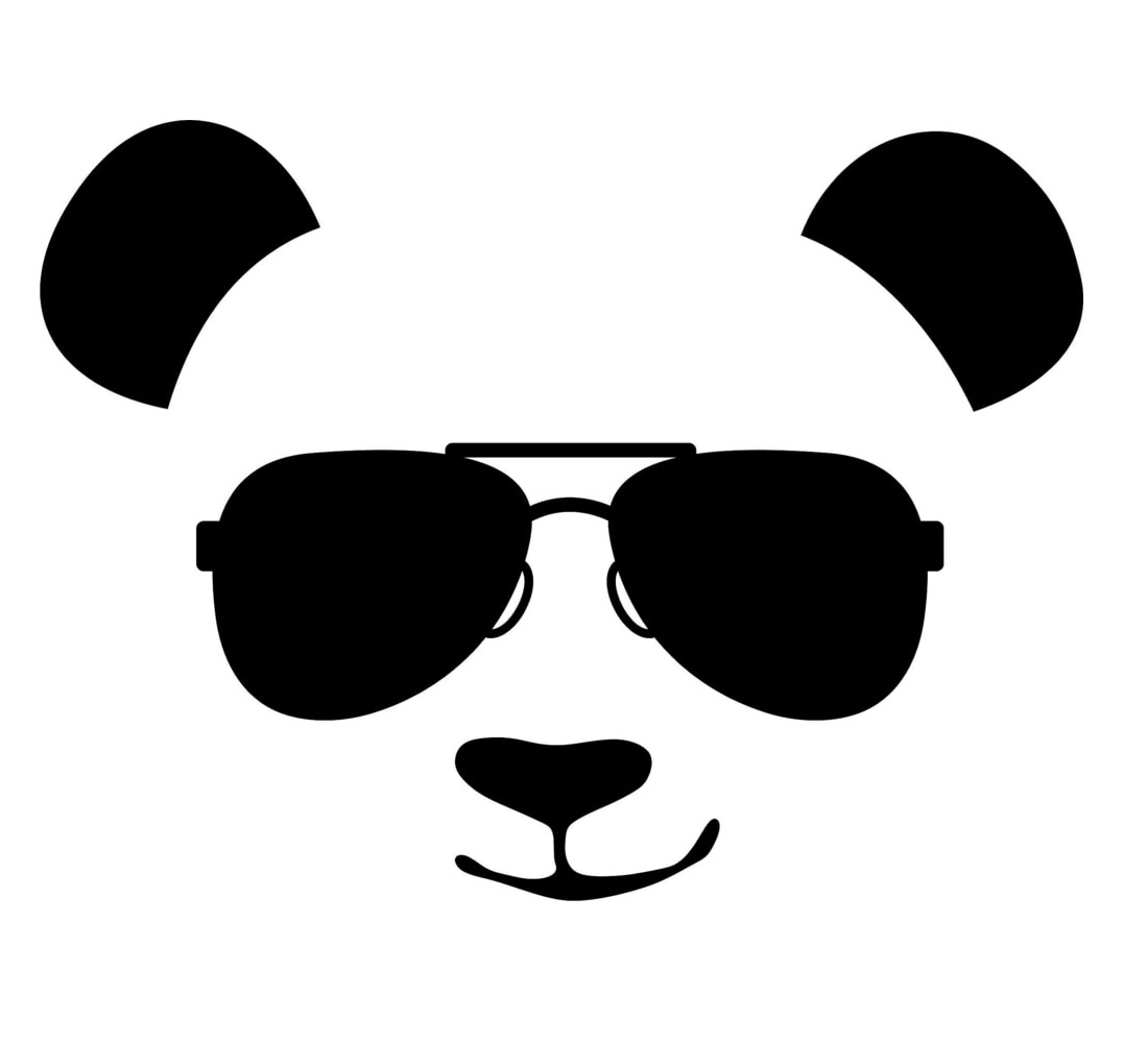 طرح عینک پاندا مناسب برای استفاده در دستگاه های cnc چوب و cnc لیزر - panda glasses cdr file