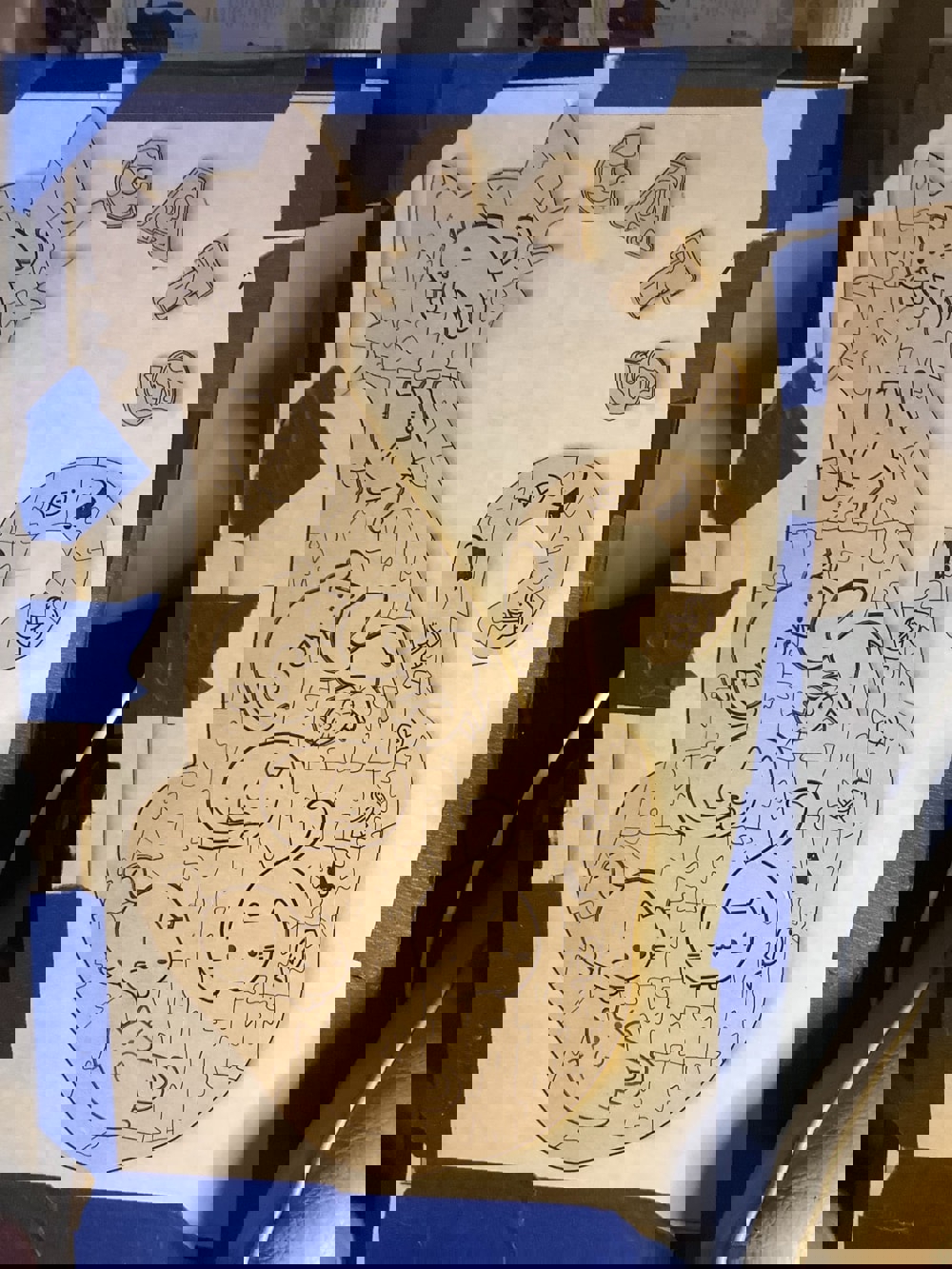 طرح و پازل گربه های ناز مناسب برای استفاده در دستگاه های cnc چوب و cnc لیزر - laser cut cute cats puzzle svg file