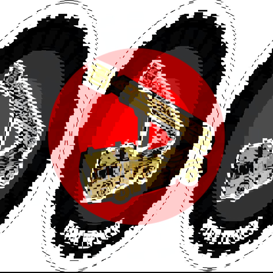 طرح پازل سه بعدی ماشین آتش نشانی مناسب برای استفاده در دستگاه های cnc چوب و cnc لیزر - laser cut fire truck 3d puzzle dxf file