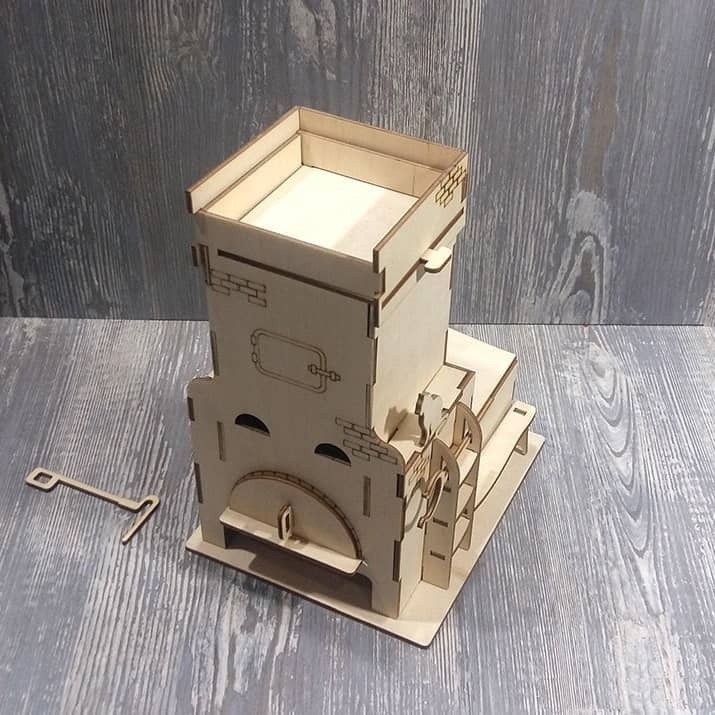طرح چای کیسه ای و دمنوش ساز چایخانه مناسب برای استفاده در دستگاه های cnc چوب و cnc لیزر - laser cut tea bag dispenser tea house cdr file