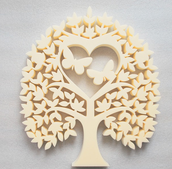 طرح درخت قلب با پروانه و درخت عشق مناسب برای استفاده در دستگاه های cnc چوب و cnc لیزر - laser cut heart tree with butterflies tree of love cdr file