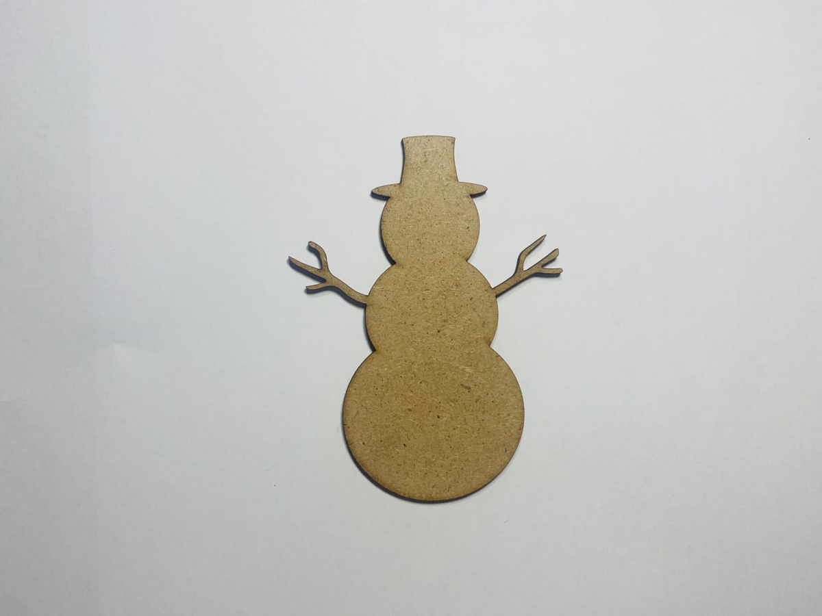 طرح آدم برفی چوبی برای کاردستی مناسب برای استفاده در دستگاه های cnc چوب و cnc لیزر - laser cut wooden snowman shape for crafts cdr file