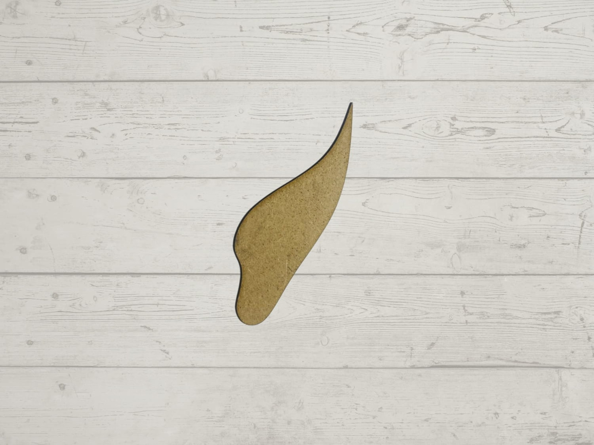 طرح برش چوب گوش جن برای لیزر مناسب برای استفاده در دستگاه های cnc چوب و cnc لیزر - laser cut elf ear wood cutout cdr file