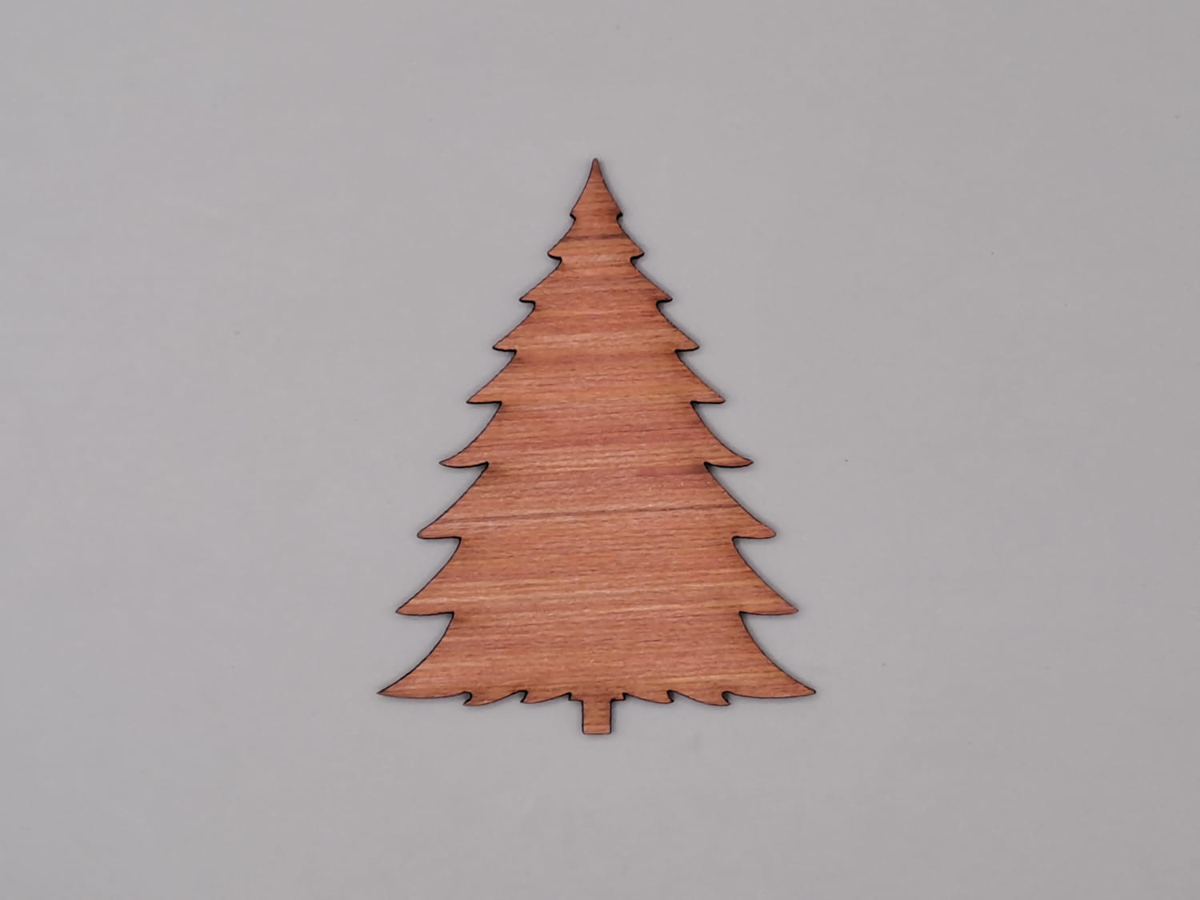 طرح درخت کریسمس چوبی خام و ناتمام مناسب برای استفاده در دستگاه های cnc چوب و cnc لیزر - laser cut unfinished blank wood christmas tree cdr file