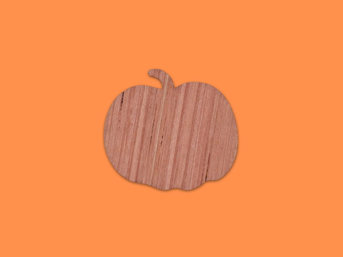 طرح کدو حلوایی چوبی ناتمام مناسب برای استفاده در دستگاه های cnc چوب و cnc لیزر - laser cut unfinished wood pumpkin cutout craft cdr file