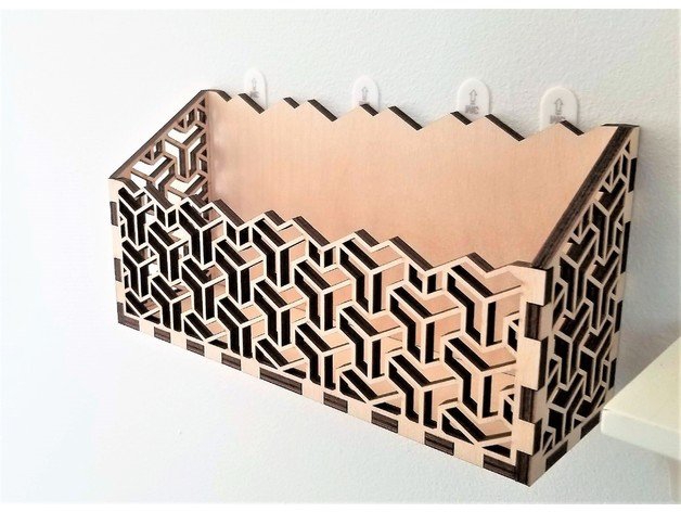 طرح جا نامه ای، جای نامه، فایل dwg مناسب برای استفاده در دستگاه های cnc چوب و cnc لیزر - letter holder mail holder laser cut template dwg file