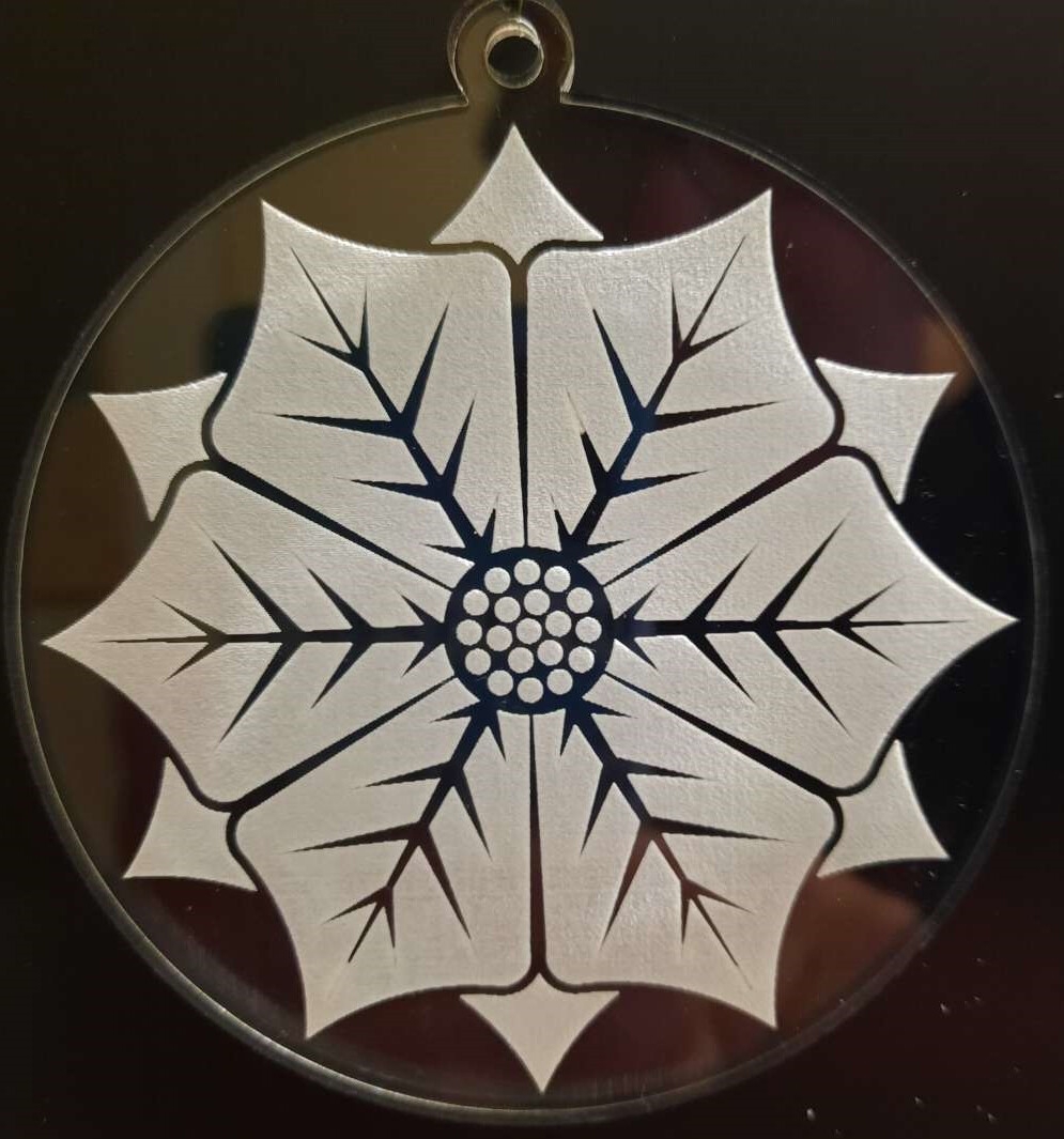 طرح گل بنت قنسول مناسب برای استفاده در دستگاه های cnc چوب و cnc لیزر - laser cut poinsettia ornament svg file