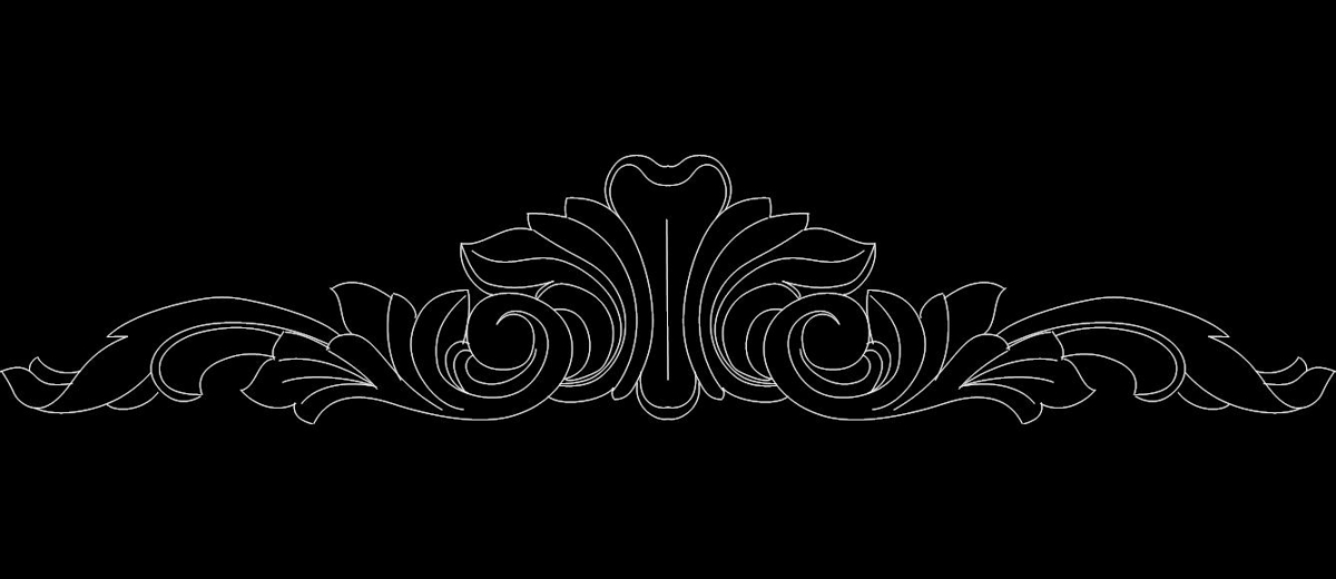 طرح گل مناسب برای استفاده در دستگاه های cnc چوب و cnc لیزر - flower design dxf file