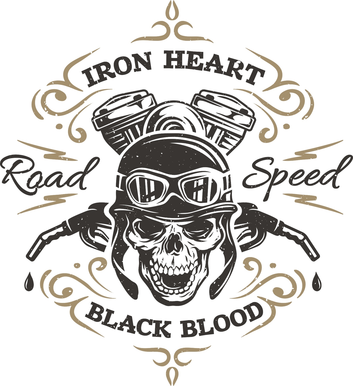 طرح قلب آهنی مناسب برای استفاده در دستگاه های cnc چوب و cnc لیزر - iron heart print cdr file