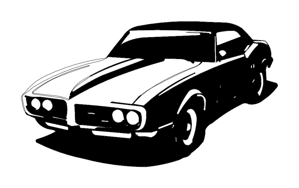 طرح ۶۷ فایربرد مناسب برای استفاده در دستگاه های cnc چوب و cnc لیزر - 67 firebird dxf file