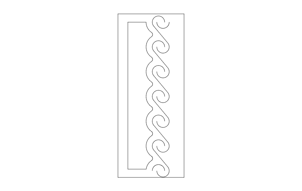 طرح کاپ ۲ مناسب برای استفاده در دستگاه های cnc چوب و cnc لیزر - kap 2 dxf file