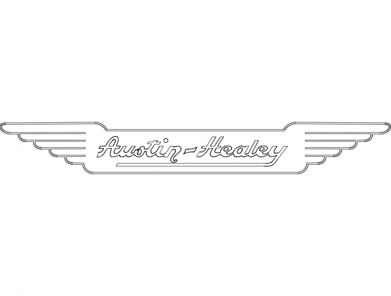 طرح آستین هیلی مناسب برای استفاده در دستگاه های cnc چوب و cnc لیزر - austin healey dxf file
