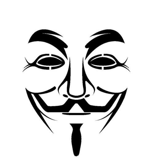 طرح استنسیل وکتور ماسک گای فاکس مناسب برای استفاده در دستگاه های cnc چوب و cnc لیزر - guy fawkes mask stencil vector dxf file