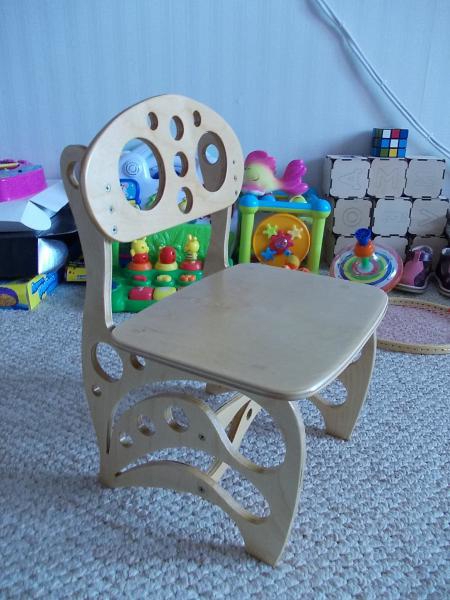 طرح پازل سه بعدی صندلی کودک دست ساز مناسب برای استفاده در دستگاه های cnc چوب و cnc لیزر - children chair diy 3d puzzle cdr file