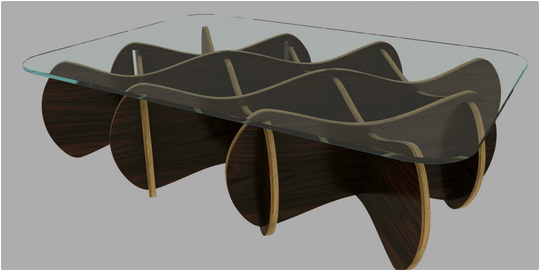 طرح میز مارپیچی مخصوص مناسب برای استفاده در دستگاه های cnc چوب و cnc لیزر - special spiral table dxf file