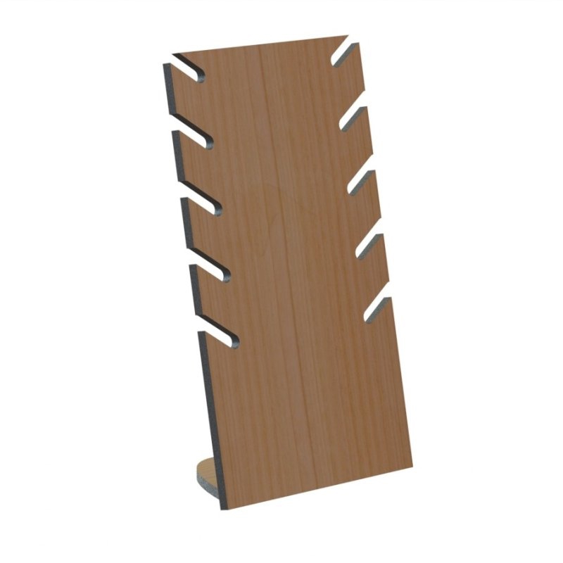طرح پایه نمایش جواهرات گردنبند ایستاده مناسب برای استفاده در دستگاه های cnc چوب و cnc لیزر - laser cut self standing necklace jewelry display stand