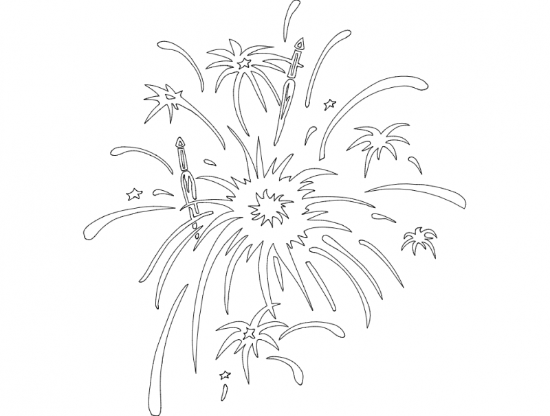 طرح جشن شماره ۰۹ مناسب برای استفاده در دستگاه های cnc چوب و cnc لیزر - festive things 09 dxf file