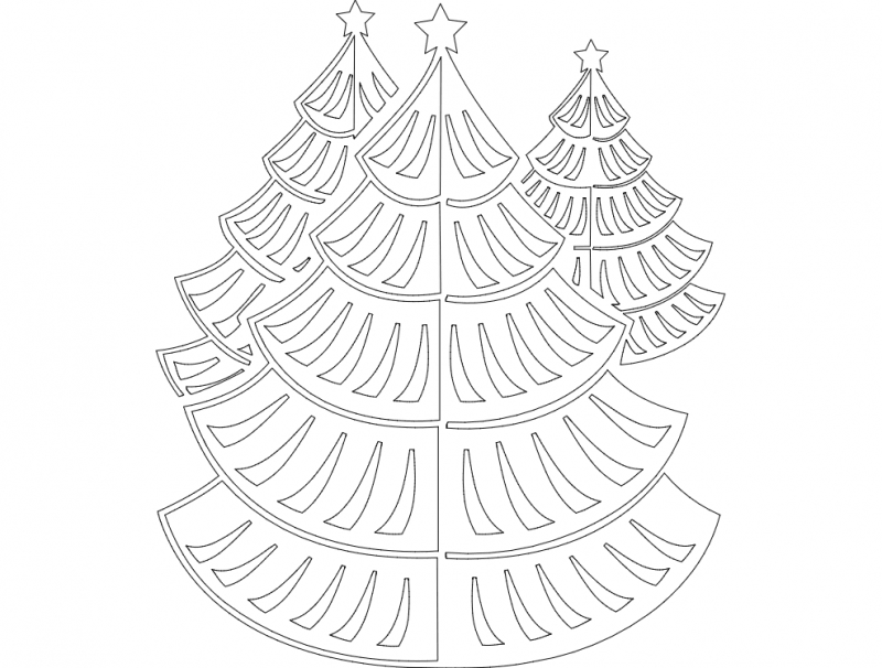 طرح جشن شماره ۰۸ مناسب برای استفاده در دستگاه های cnc چوب و cnc لیزر - festive things 08 dxf file