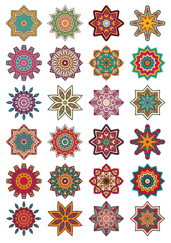 طرح مجموعه وکتورهای تزئینات مناسب برای استفاده در دستگاه های cnc چوب و cnc لیزر - ornament vectors set cdr file