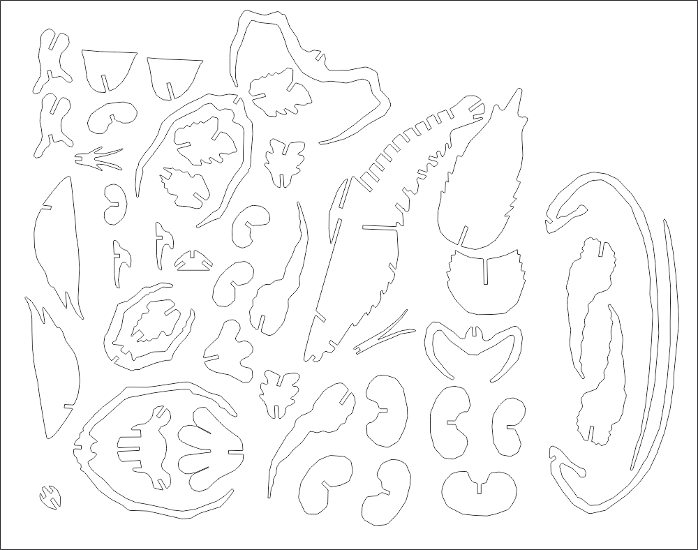 طرح پازل هامر با ضخامت ۳ میلی‌متر مناسب برای استفاده در دستگاه های cnc چوب و cnc لیزر - hummer puzzle 3mm dxf file