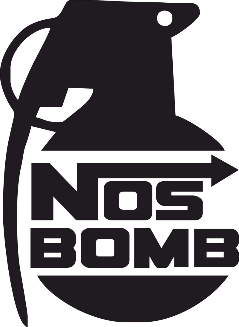 طرح فایل وکتور برچسب ماشین بدون بمب مناسب برای استفاده در دستگاه های cnc چوب و cnc لیزر - car sticker nos bomb vector cdr file