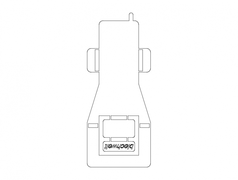طرح stojak pod tel 1 kwas 5mm مناسب برای استفاده در دستگاه های cnc چوب و cnc لیزر - stojak pod tel 1 5mm kwas dxf file