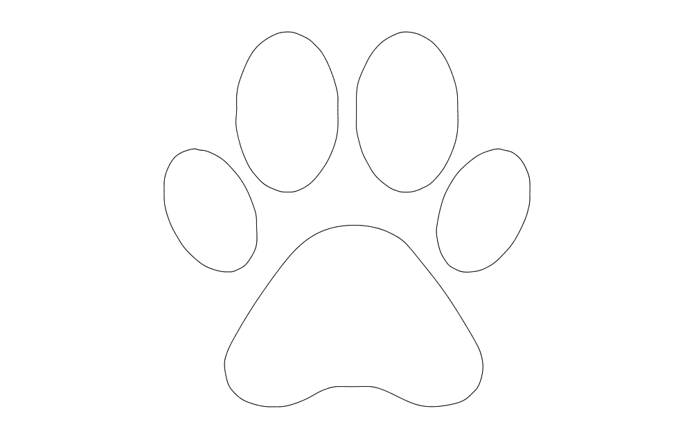 طرح پنجه مناسب برای استفاده در دستگاه های cnc چوب و cnc لیزر - paw dxf file