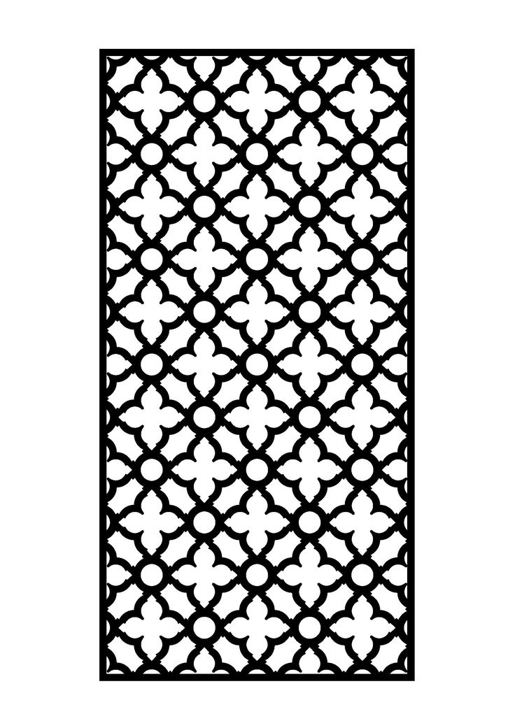 طرح درب مناسب برای استفاده در دستگاه های cnc چوب و cnc لیزر - laser cut door dxf file