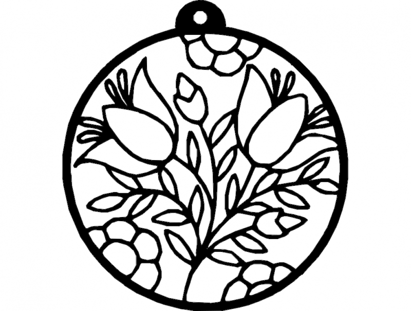 طرح گل مناسب برای استفاده در دستگاه های cnc چوب و cnc لیزر - flowers dxf file