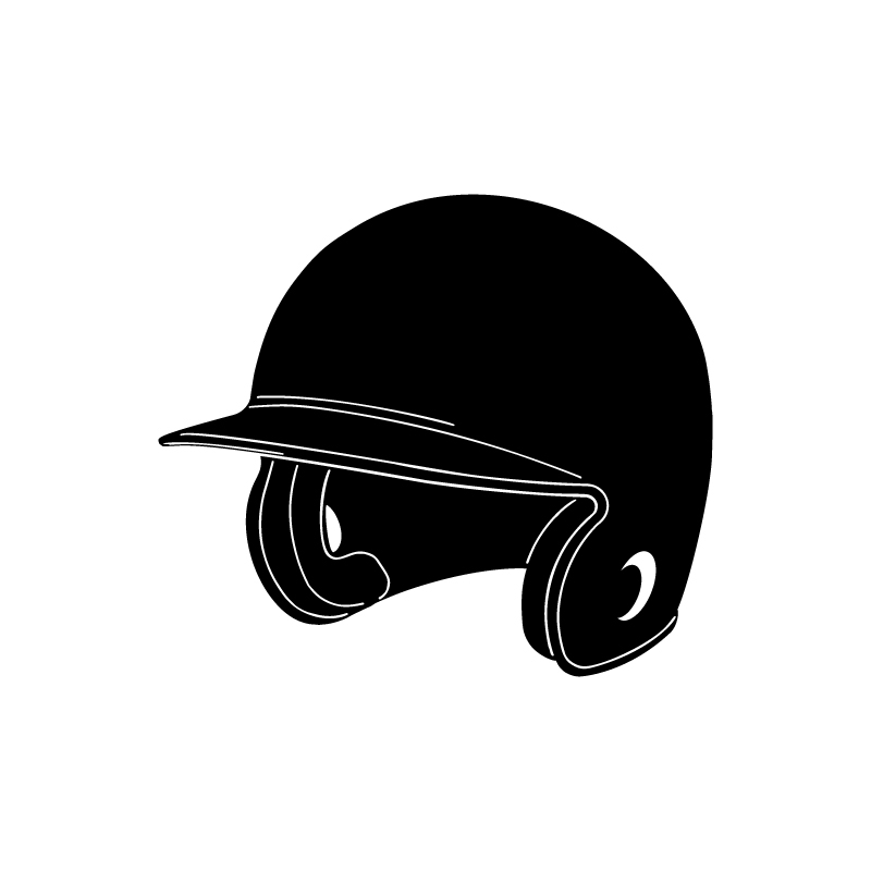 طرح کلاه ایمنی بیسبال مناسب برای استفاده در دستگاه های cnc چوب و cnc لیزر - baseball helmet dxf file