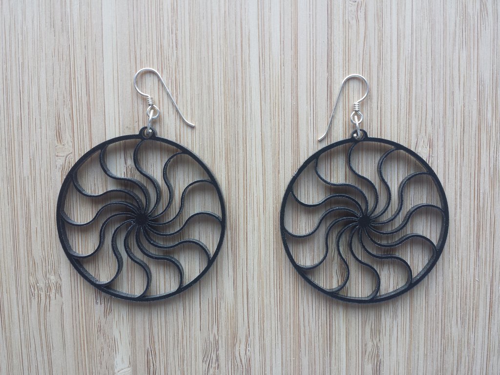 طرح گوشواره اکریلیک مناسب برای استفاده در دستگاه های cnc چوب و cnc لیزر - laser cut acrylic earrings dxf file