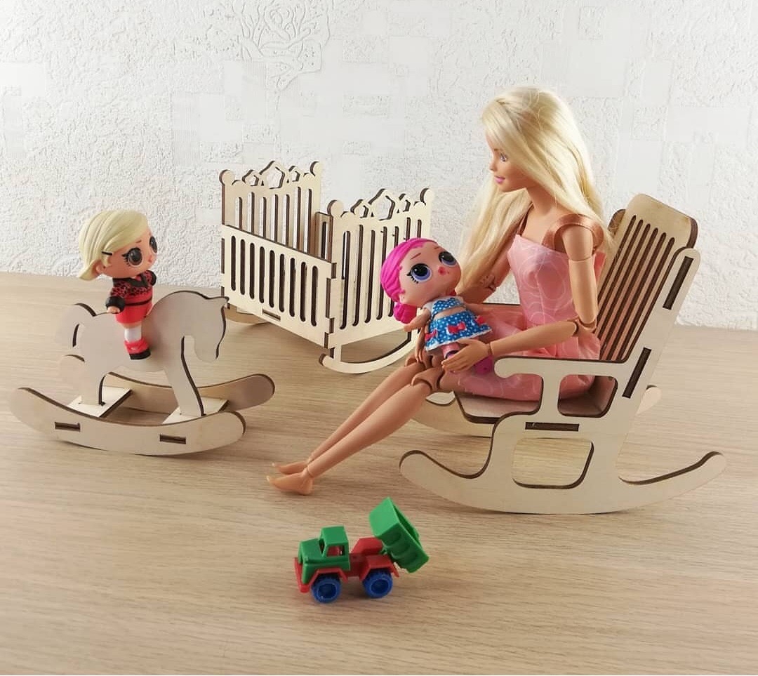 طرح اسب گهواره‌ای مناسب برای استفاده در دستگاه های cnc چوب و cnc لیزر - laser cut rocking horse cdr file