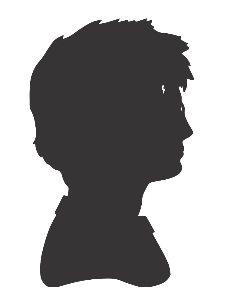 طرح سیلوئت هری پاتر مناسب برای استفاده در دستگاه های cnc چوب و cnc لیزر - harry potter silhouette cdr file