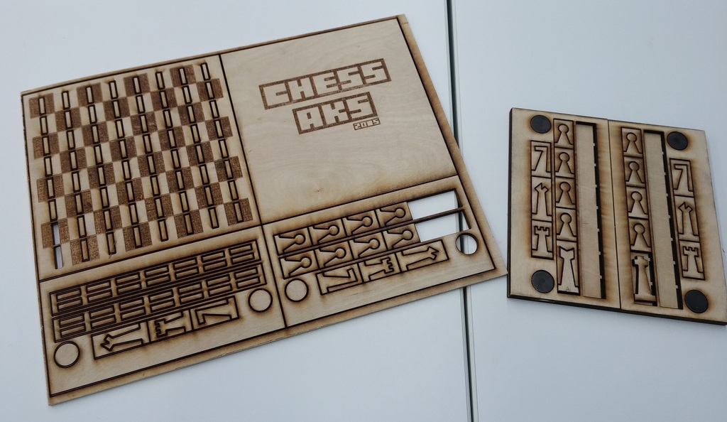 طرح صفحه شطرنج مناسب برای استفاده در دستگاه های cnc چوب و cnc لیزر - laser cut chess board template cdr file